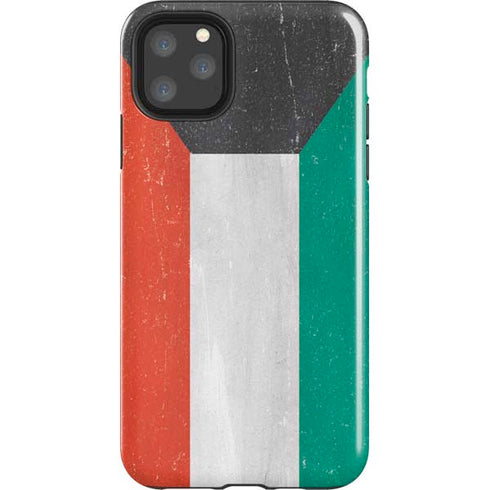 Kuwait Flag Distressed iPhone Cases